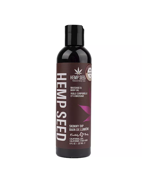 Hemp Seed Skinny Dip Massage & Body Oil 237ml 