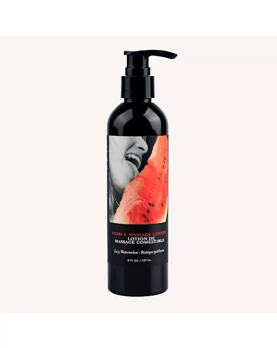Edible Massage Lotion Watermelon Flavoured Massage Lotion 237ml
