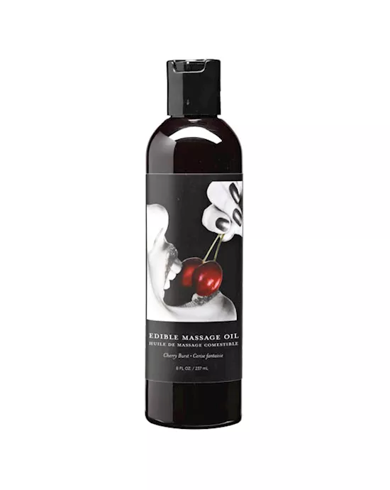 Edible Cherry Burst Flavoured Massage Oil 237ml