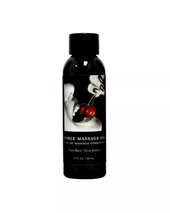 Edible Cherry Burst Flavoured Massage Oil 59ml
