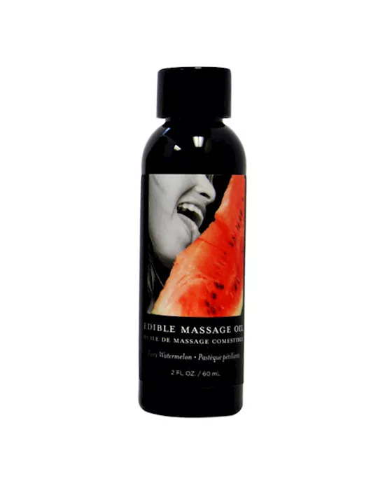 Edible Juicy Watermelon Flavoured Massage Oil 59ml