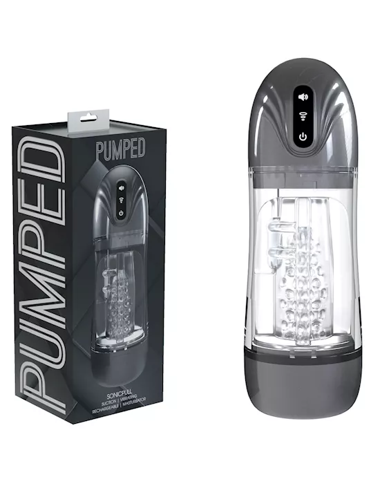 Pumped SonicPull Sucking And Vibrating Auto Masturbator