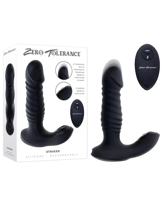 Zero Tolerance Striker Thrusting Anal Vibrator With Wireless Remote Control
