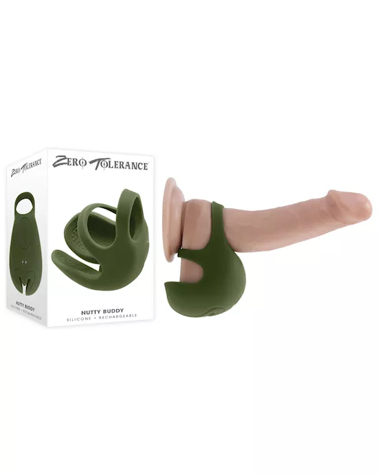 Zero Tolerance Nutty Buddy Vibrating Cock & Balls Ring