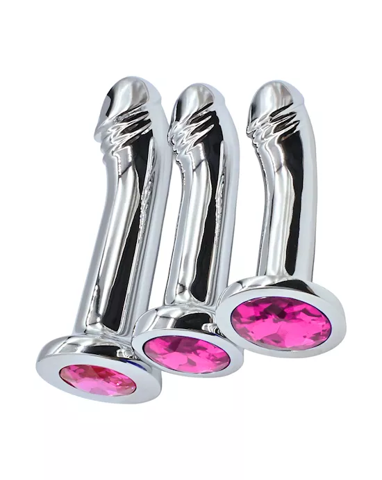 Phallic Curved Anal Plug Set
