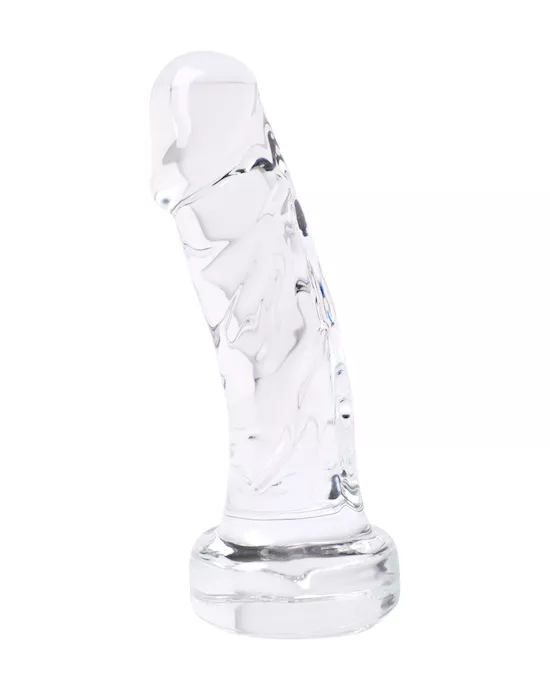 Lucent Realistic Glass Dildo