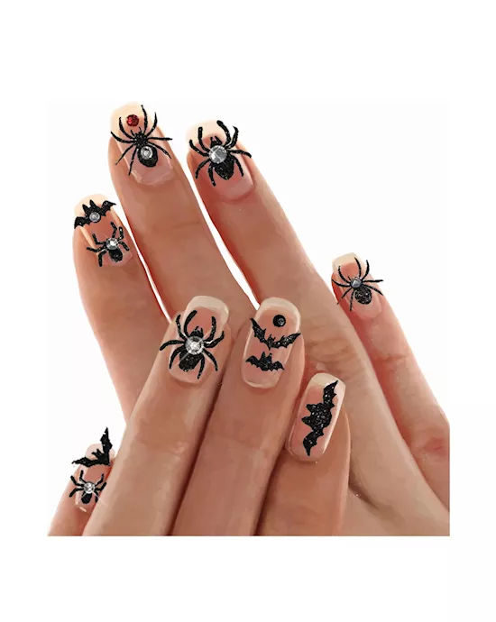 Morticia's Marvels Glitter Creepy Crawly Nail Stickers