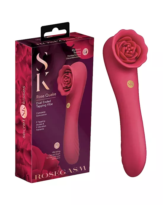Secret Kisses Rosegasm Rose Quake Vibrator