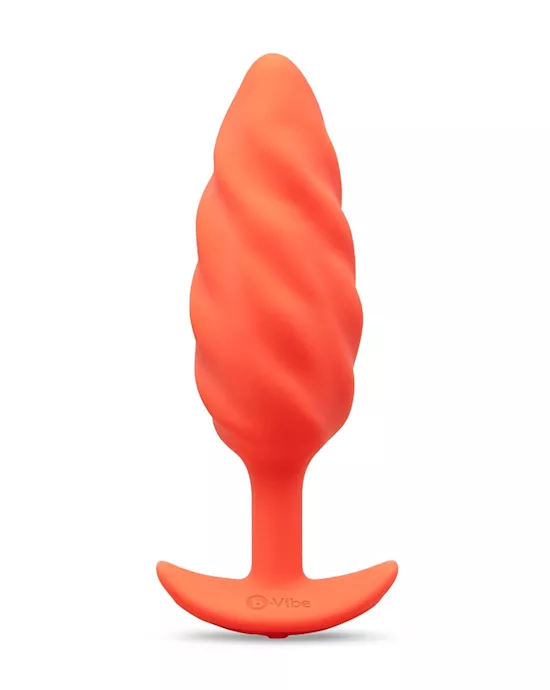 Swirl Texture Medium Vibrating Anal Plug