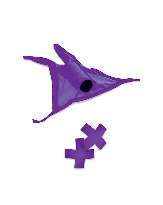 Neon Vibr Panty & Pasty Set