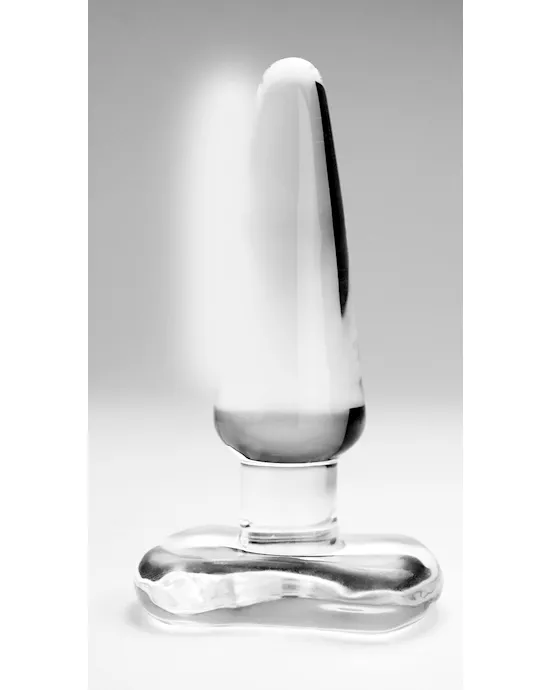 Clear Glass Spade Plug S