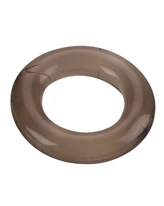 Round Elastomer Cock Ring Black