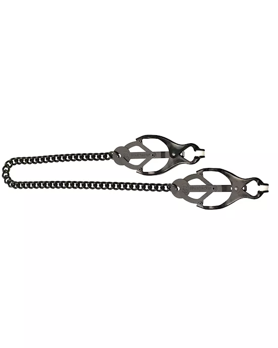Black Butterfly Clamp with Link Chain