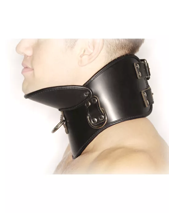 Strict Leather Bdsm Posture Collar Small Medium