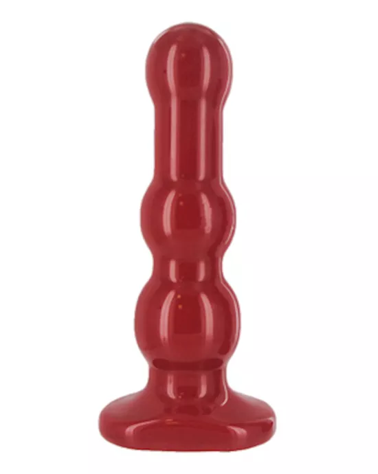 Scarlet Overload Beaded Anal Plug Large