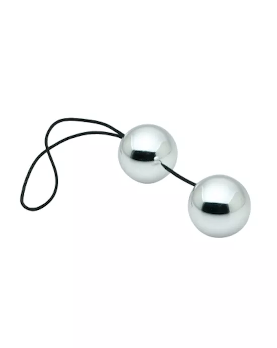Silver Vaginal and Anal Ben Wa Balls