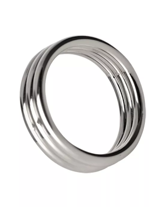 Echo 175 Inch Stainless Steel Triple Cock Ring
