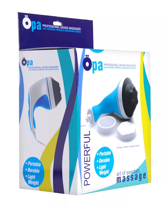 Opa Professional Massager With Variable Speed Massaging Heads