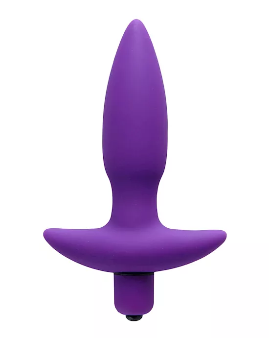 Aria Vibrating Silicone Butt Plug Small