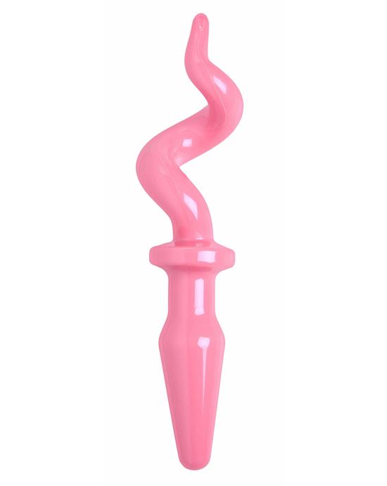 Pig Tail Butt Plug- Pink