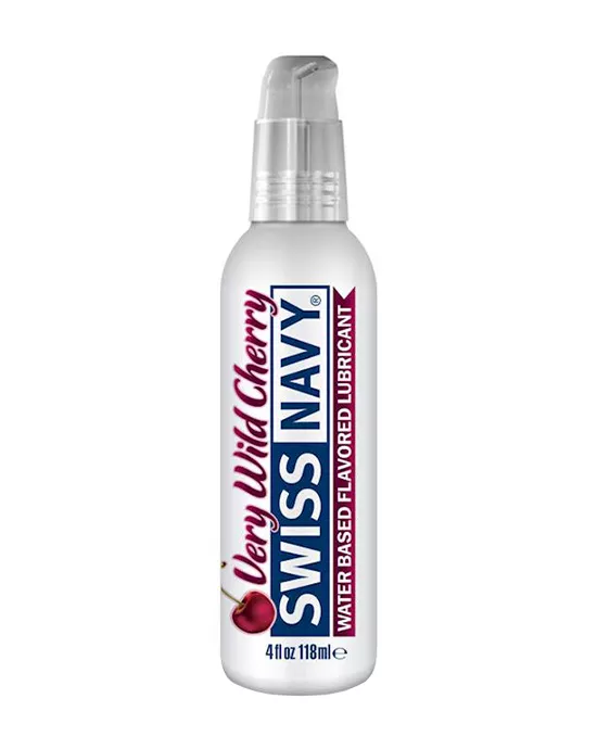 Swiss Navy Water Base Flavored Lubricant Very Wild Cherry 4oz 118ml